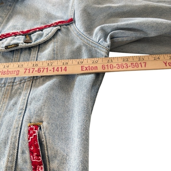 Vintage Lee Rider Denim Jacket Womens Small Custom Western Rodeo Made in the USA - Picture 3 of 14